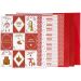 24 vel/ 1 doos, afm 21x30 cm, 120+128 gr, rood, wit