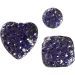 35 stuk/ 1 doos, rond, vierkant, hart, afm 6+8+10 mm, blauw