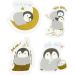 30 stuk/ 1 doos, pinguïns, afm 40-53 mm