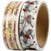 2x4 m/ 1 doos, Merry Christmas en vogels - folie, B: 15 mm