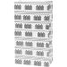 10 stuk/ 1 doos, H: 21 cm, afm 6x12 cm, 80 gr, zwart, wit