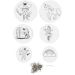20 set/ 1 doos, d 12+15+18 cm, 300 gr, wit