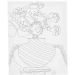 1 stuk, Boeket in vaas, D: 1,6 cm, afm 24x30 cm, 360 gr