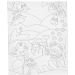 1 stuk, Bloemenlandschap, D: 1,6 cm, afm 24x30 cm, 360 gr