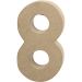1 stuk, 8, H: 20,2 cm, B: 11 cm, dikte 2,5 cm