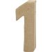 1 stuk, 1, H: 10 cm, B: 3,5 cm, dikte 1,7 cm