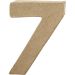 1 stuk, 7, H: 10 cm, B: 7,4 cm, dikte 1,7 cm