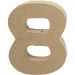 1 stuk, 8, H: 10 cm, B: 7,6 cm, dikte 1,7 cm
