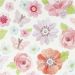 1 vel, lente bloemen, vel 15x16,5 cm