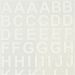 1 doos, letters en cijfers, H: 17 mm, B: 17 mm, vel 12,2x15,3 cm, wit