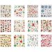 2x12 vel/ 1 doos, kerstmis, vel 15x16,5 cm