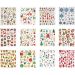 12 vel/ 1 doos, kerstmis, vel 15x16,5 cm
