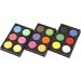 1 doos, H: 16 mm, d 44 mm, neon kleuren, extra kleuren