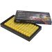 12 stuk/ 1 doos, L: 7 cm, d 11 mm, dikte 11 mm, geel