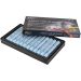 12 stuk/ 1 doos, L: 7 cm, d 11 mm, dikte 11 mm, ice blue