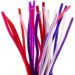 25 stuk/ 1 doos, L: 30 cm, dikte 6 mm, paars/roze harmonie