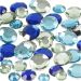360 stuk/ 1 doos, rond, afm 6+9+12 mm, blauw/groen harmonie