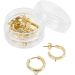 2x2 paar/ 1 doos, d 15 mm, dikte 3 mm, verguld