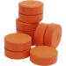 10 stuk/ 1 doos, H: 19 mm, d 57 mm, oranje