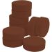 10 stuk/ 1 doos, H: 19 mm, d 57 mm, burnt sienna