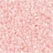 25 gr/ 1 doos, d 1,7 mm, afm 15/0, gatgrootte 0,5 mm, transparant roze