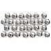 50 stuk/ 1 doos, d 8 mm, gatgrootte 1 mm, zilver