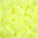 1100 stuk/ 1 doos, afm 5x5 mm, gatgrootte 2,5 mm, medium, pastel geel (32244)