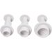 3 stuk/ 1 doos, cirkel, d 1,1+1,3+1,7 cm, wit