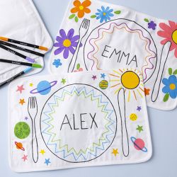 Groepsset Schilder uw eigen placemats