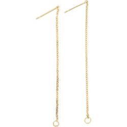Oorbellen van ketting