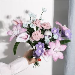Hobbyset Bloemen van Chenilledraad